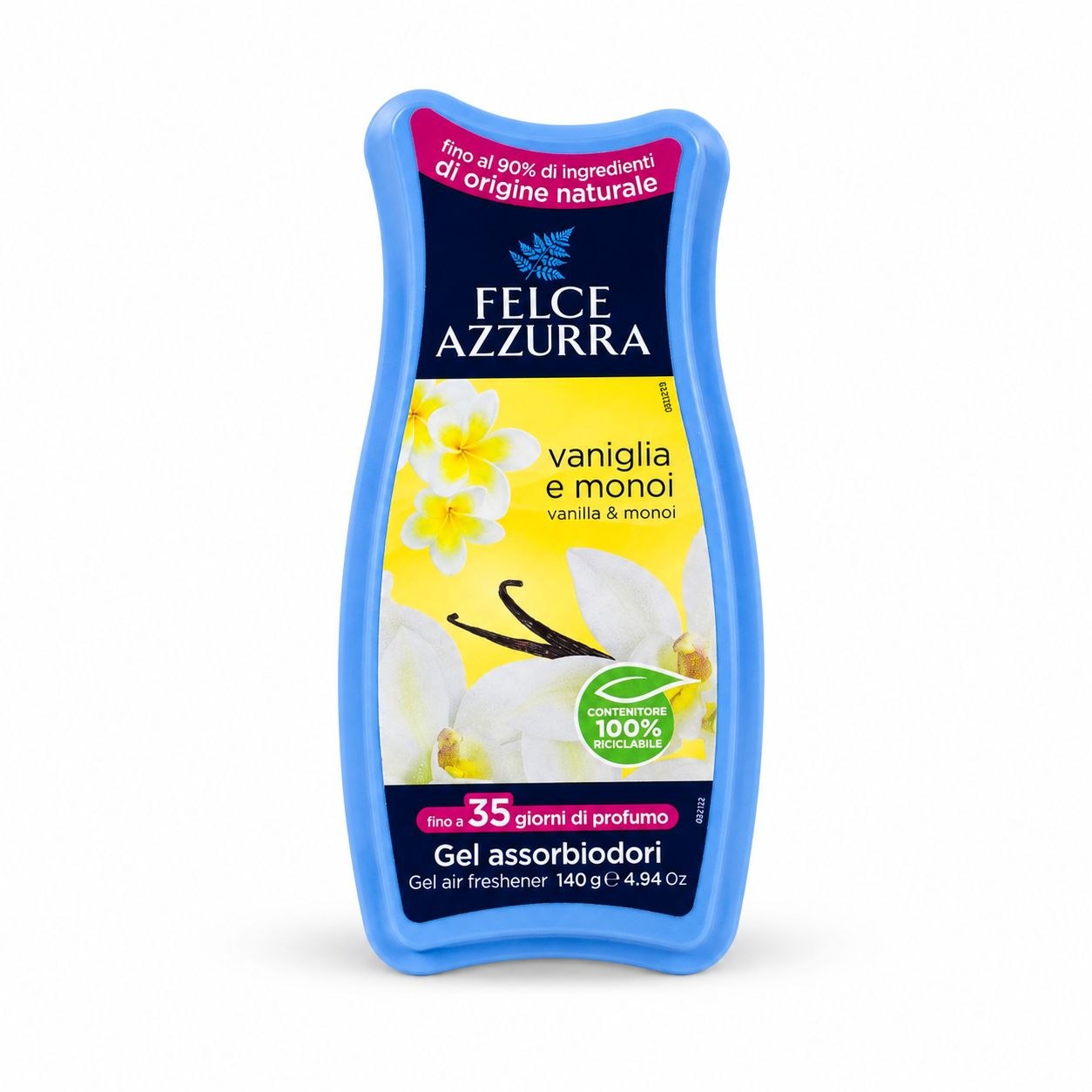 Felce Azzurra air freshener gel Vanilla & Monoi 140 g - Лицевая