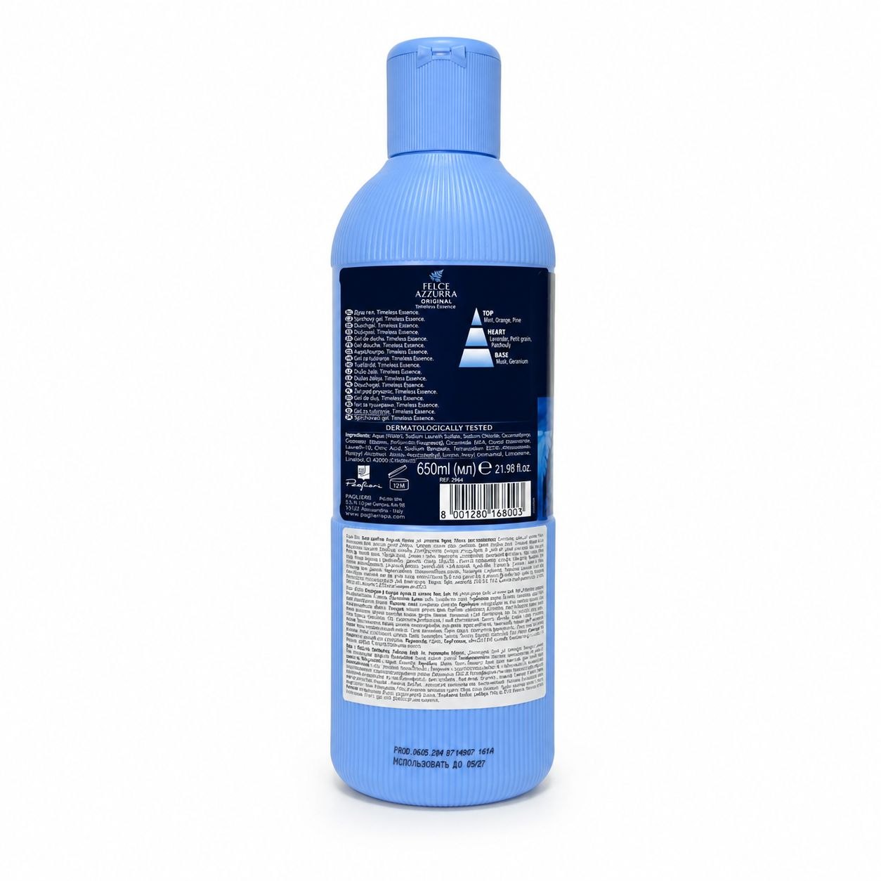 Felce Azzurra shower gel Original 650 ml - Обратная