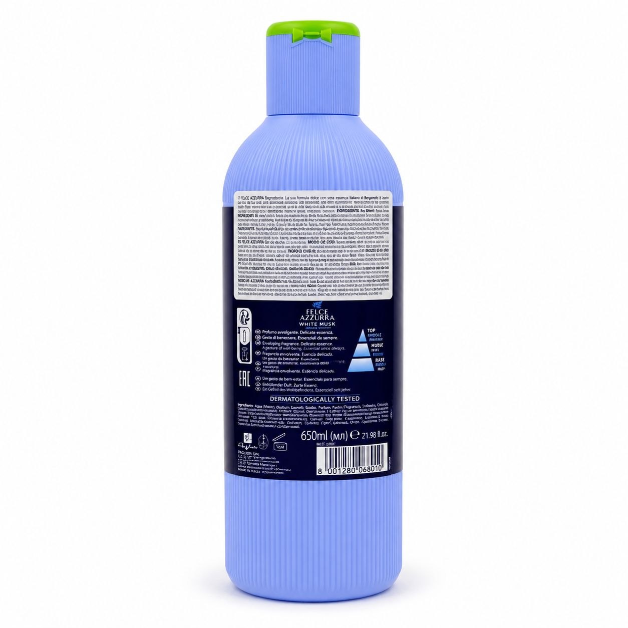 Felce Azzurra shower gel Bergamot & Jasmine 650 ml - Обратная
