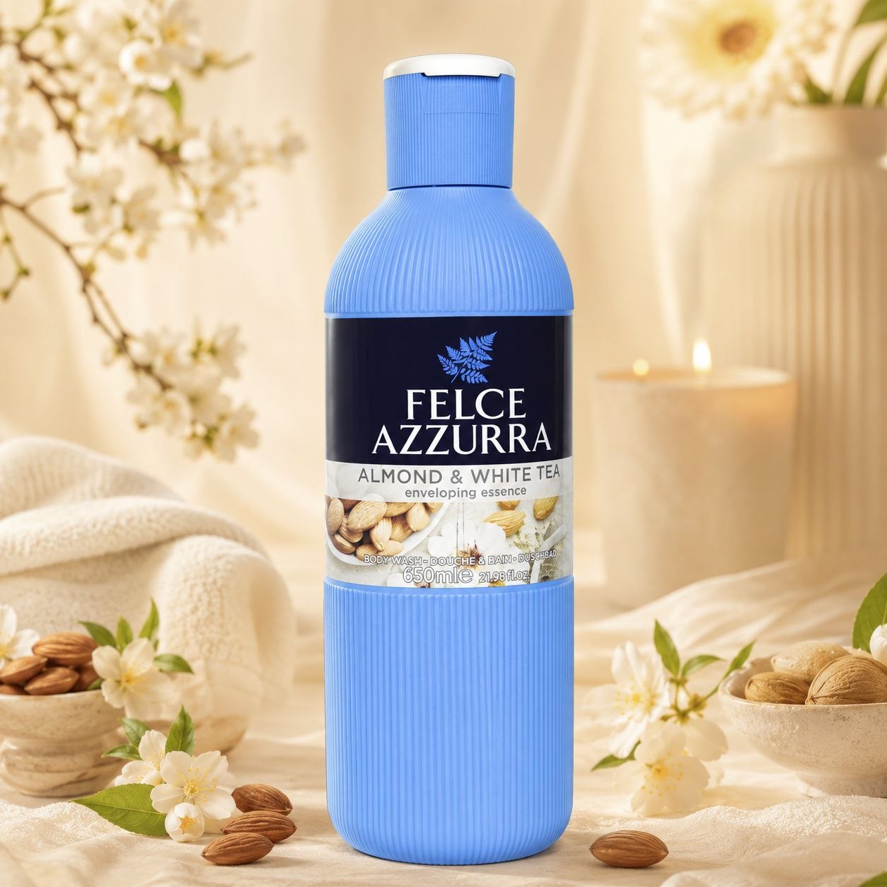 Felce Azzurra shower gel Almond & White Tea 650 ml