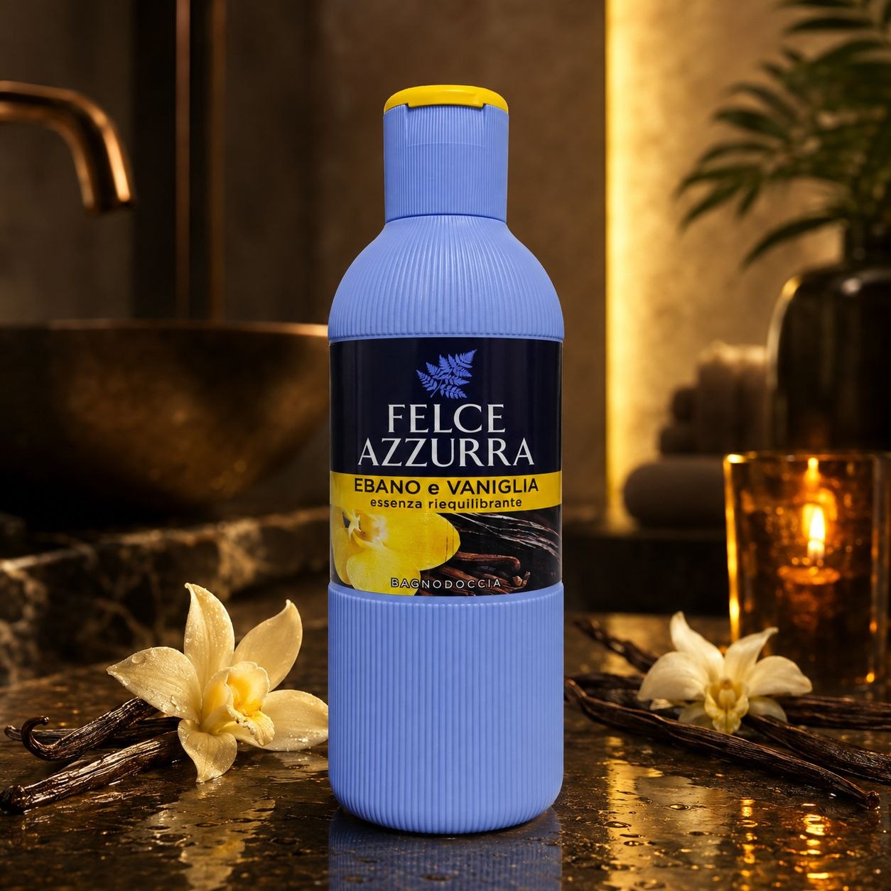 Felce Azzurra shower gel Ebony & Vanilla 650 ml