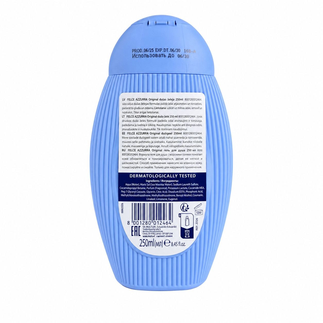 Felce Azzurra shower gel Original 250 ml - Обратная