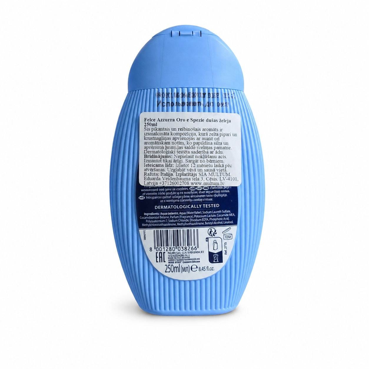 Felce Azzurra shower gel Gold & Spice 250 ml - Обратная