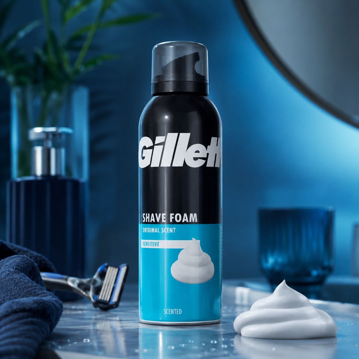 Gillette Sensitive пена для бритья 200 мл