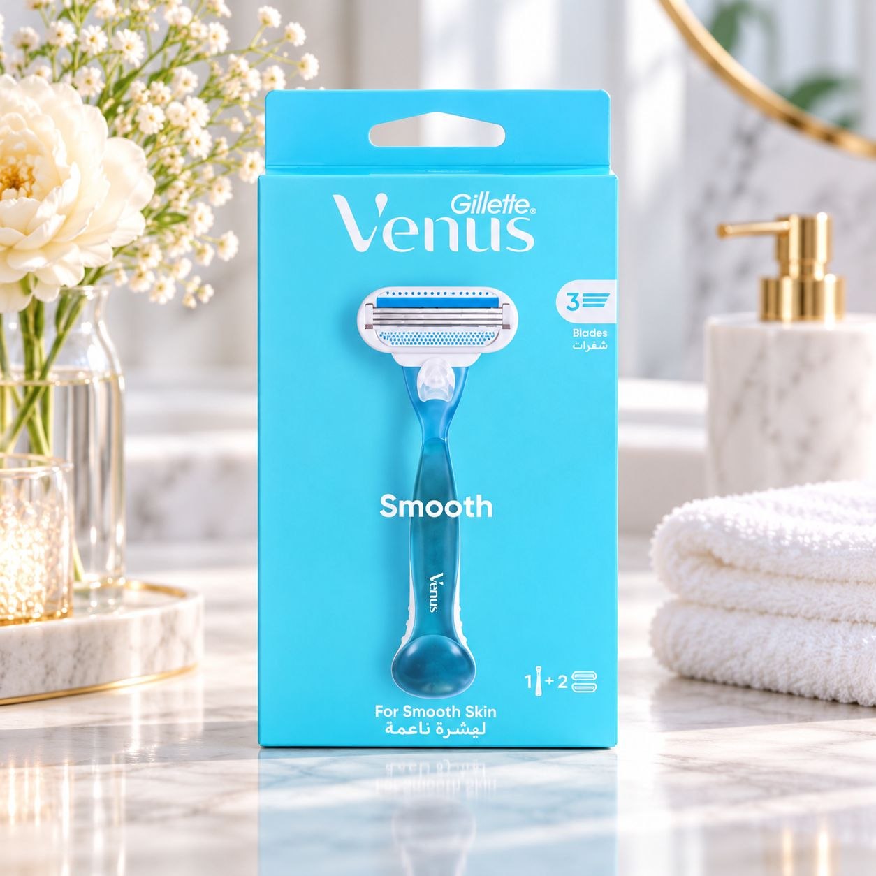 Gillette Venus Smooth станок + 2 сменные кассеты