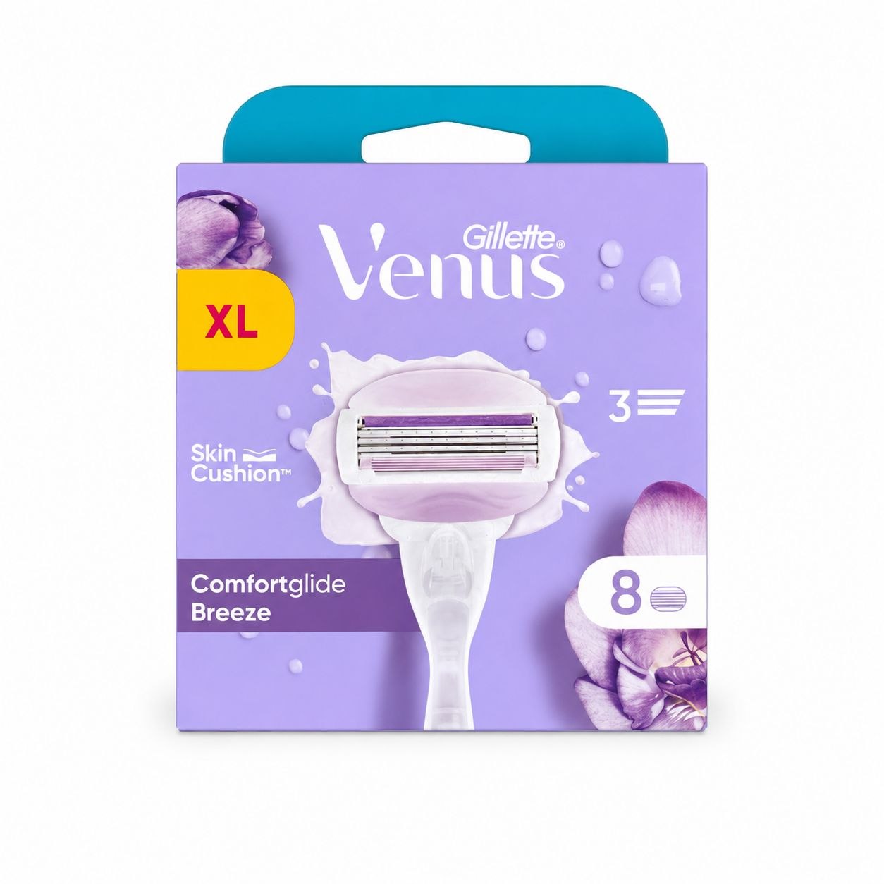 Gillette Venus Comfortglide Breeze сменные кассеты 8 шт (XL) - Лицевая
