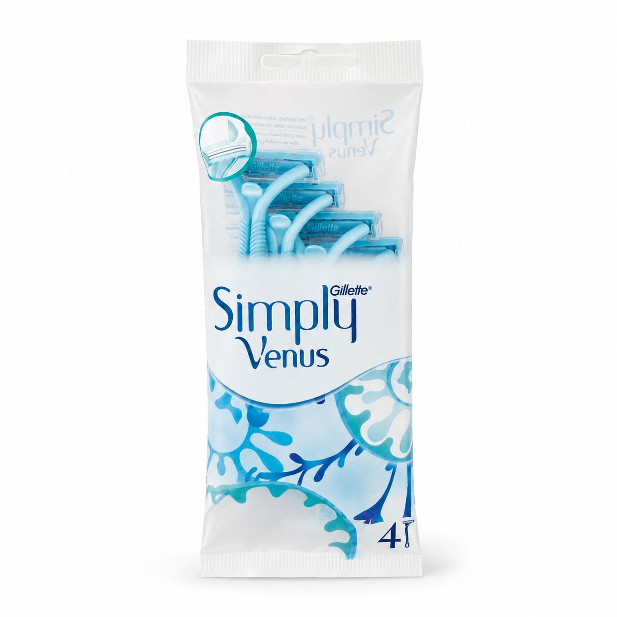 Gillette Venus Simply одноразовые станки 4 шт - Лицевая