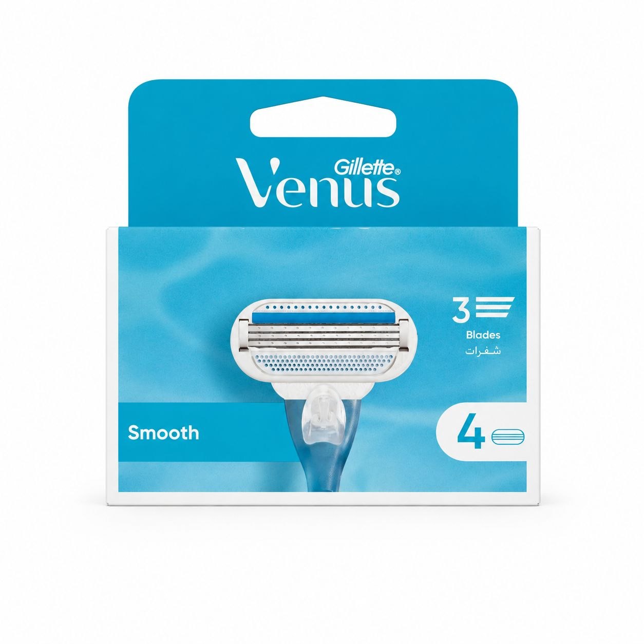 Gillette Venus Smooth сменные кассеты 4 шт - Лицевая