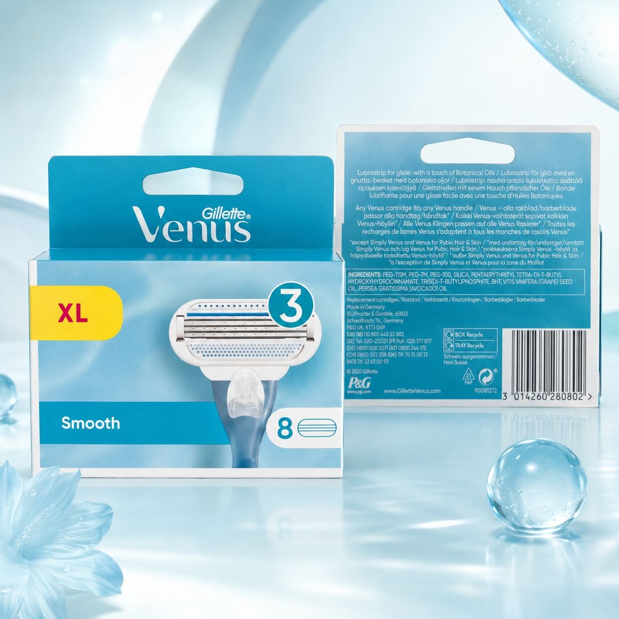 Gillette Venus Smooth сменные кассеты 8 шт