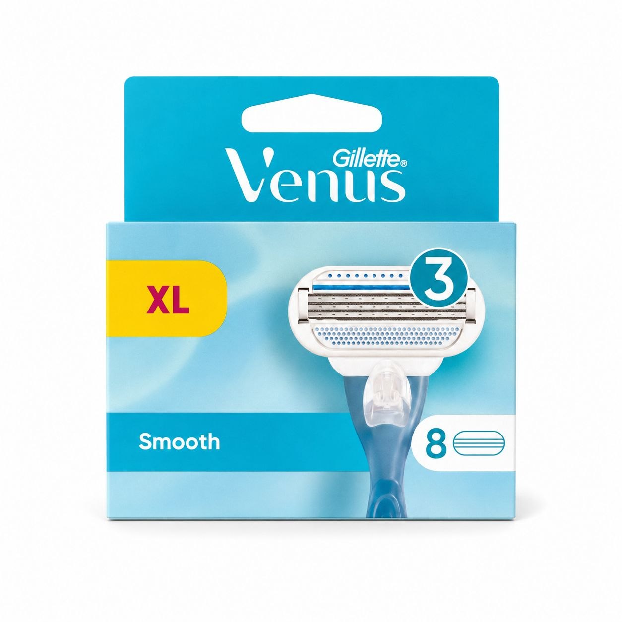 Gillette Venus Smooth сменные кассеты 8 шт - Лицевая
