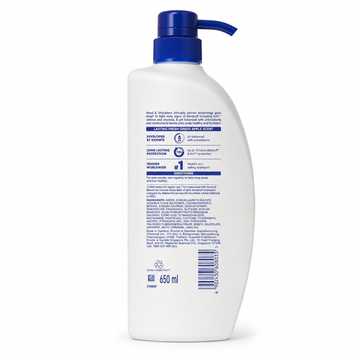 Head & Shoulders Apple Fresh шампунь 650 мл - Обратная