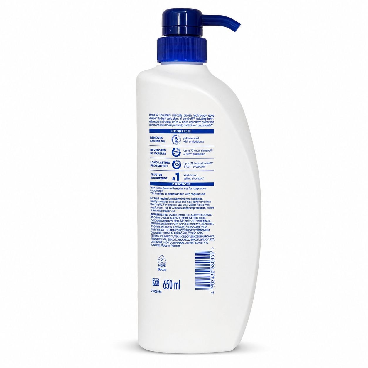 Head & Shoulders Lemon Fresh шампунь 650 мл - Обратная