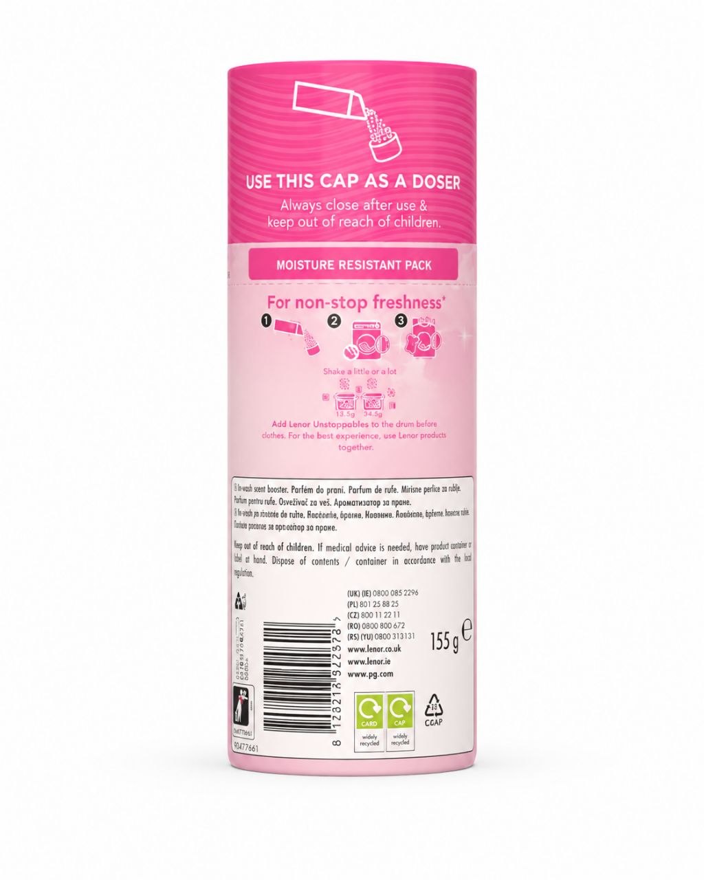 Lenor Dreamy Jasmine парфюм для белья 155 г - Обратная