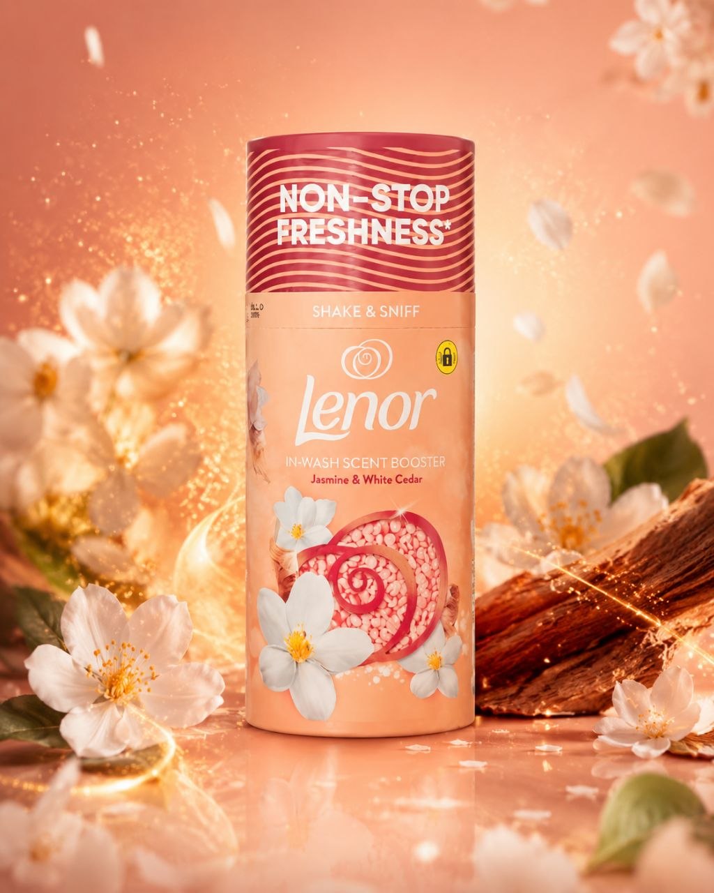 Lenor Jasmine & White Cedar парфюм для белья 155 г