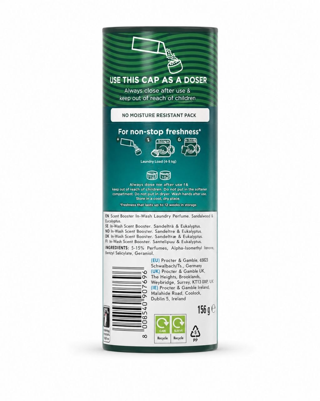 Lenor Northern Solstice парфюм для белья 155 г - Обратная