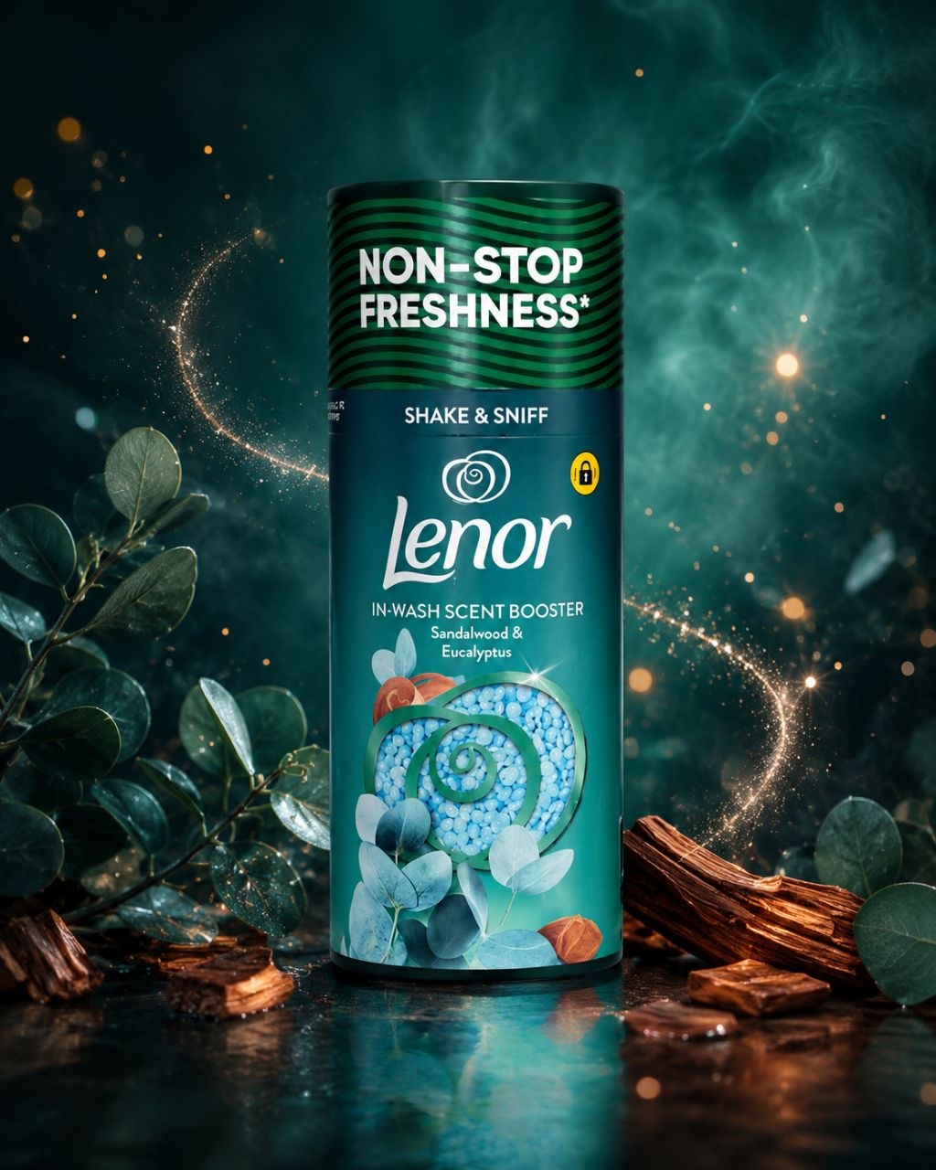 Lenor Sandalwood & Eucalyptus парфюм для белья 155 г