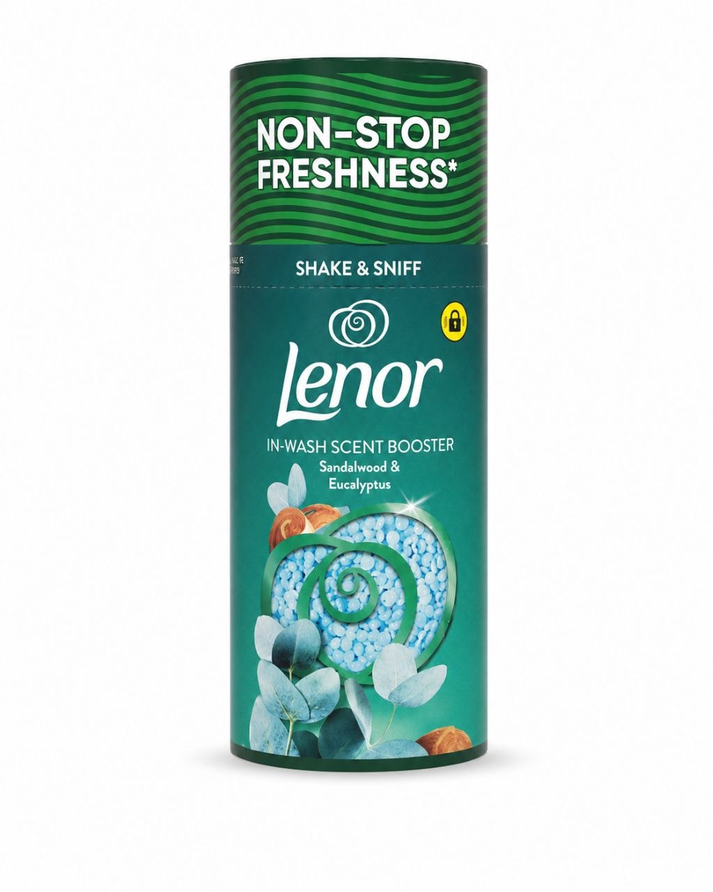 Lenor Sandalwood & Eucalyptus парфюм для белья 155 г - Лицевая