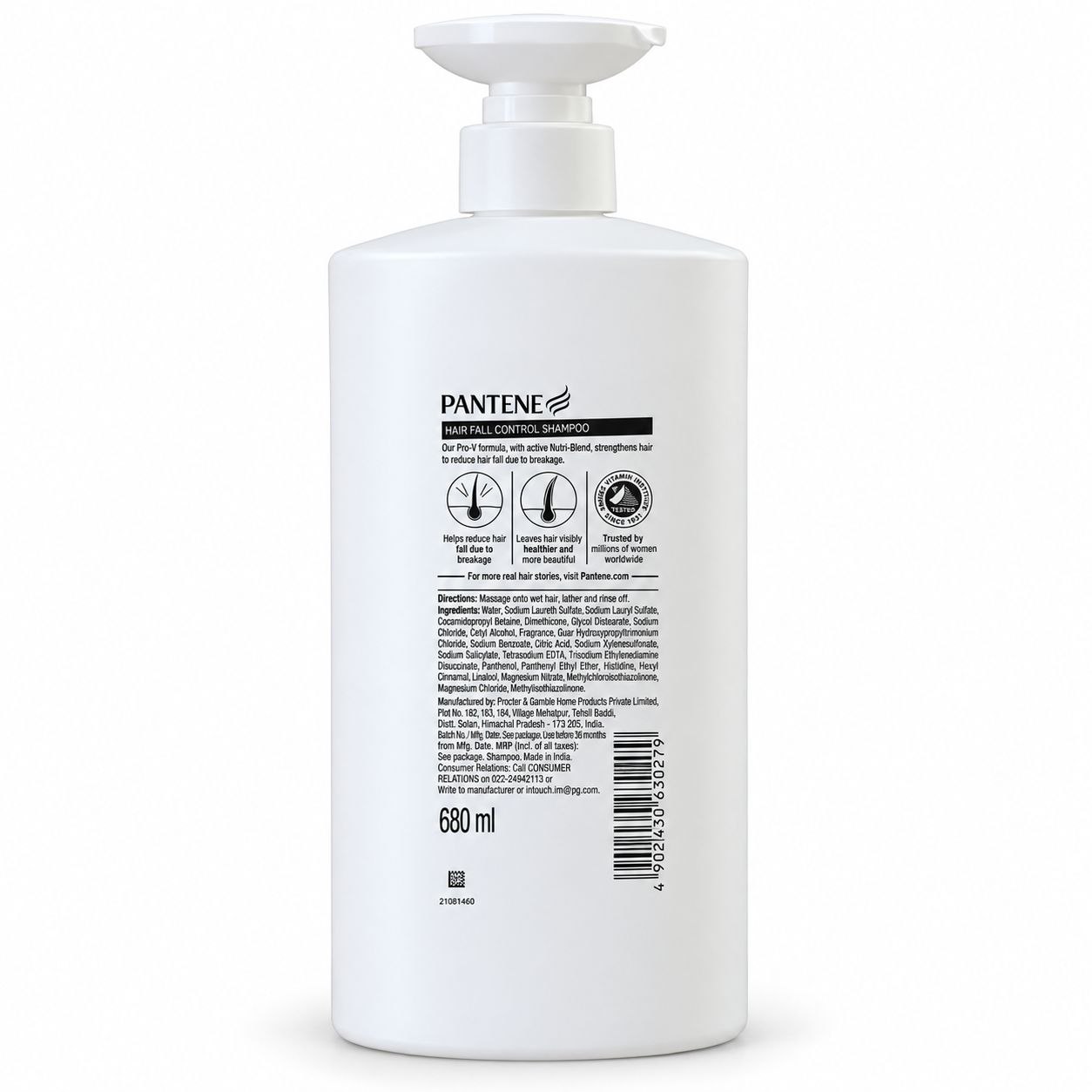 Pantene Hair Fall Control шампунь 680 мл - Обратная