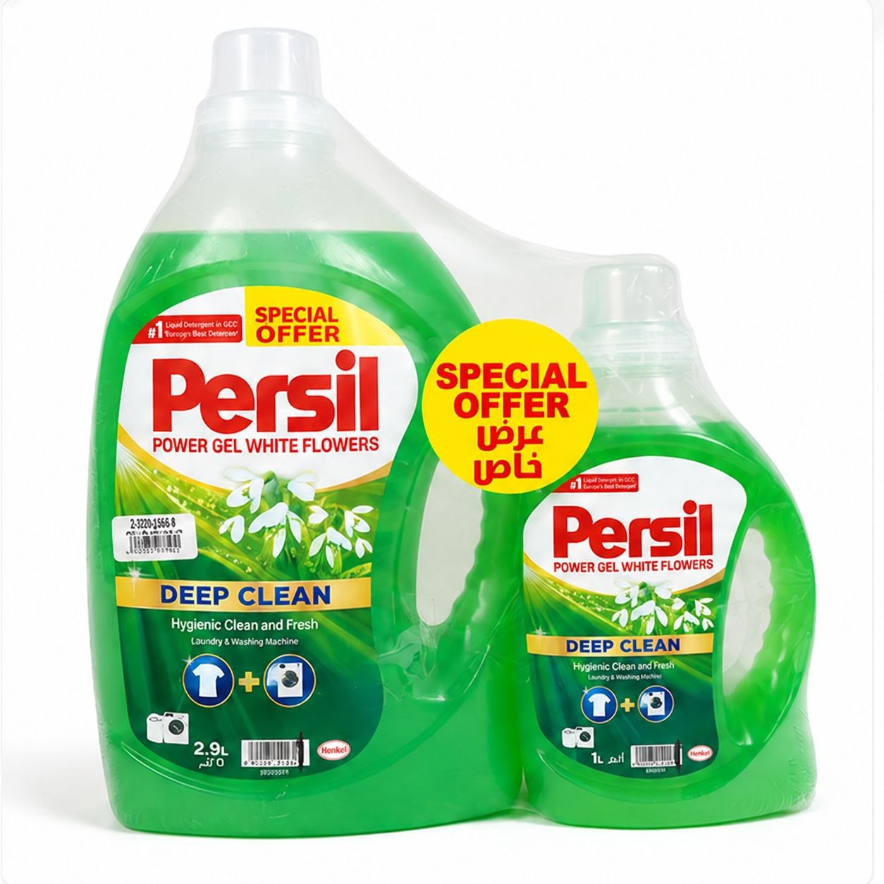 Persil White Flower гель для стирки 3 л + 1 л - Лицевая