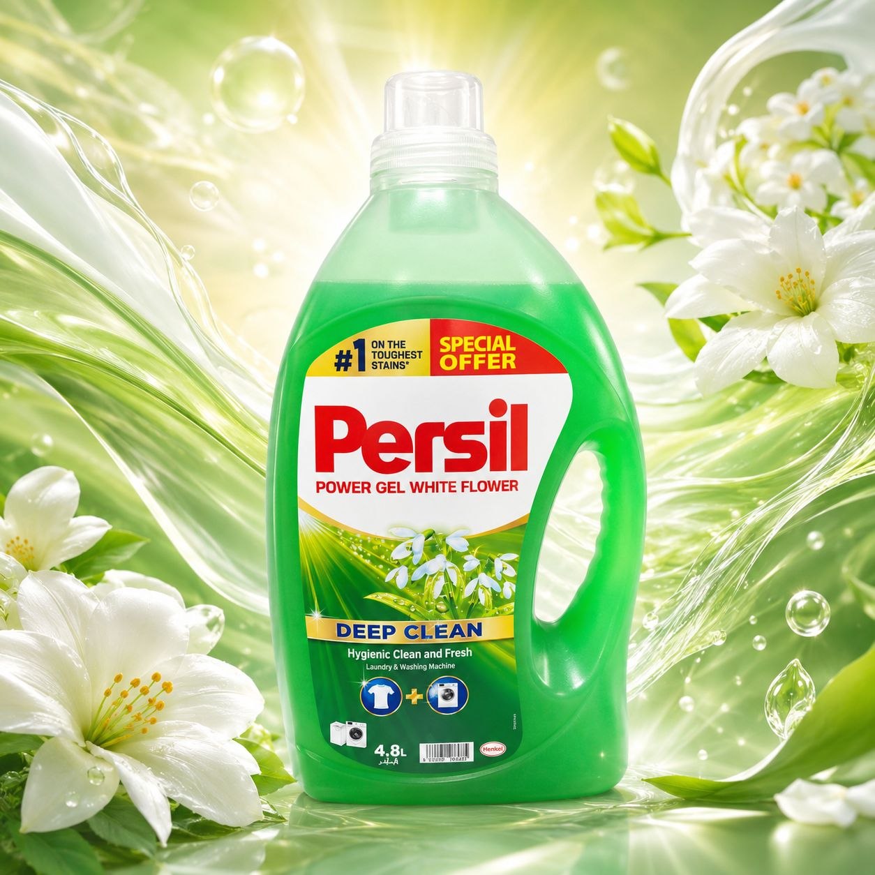 Persil White Flower гель для стирки 4,8 л