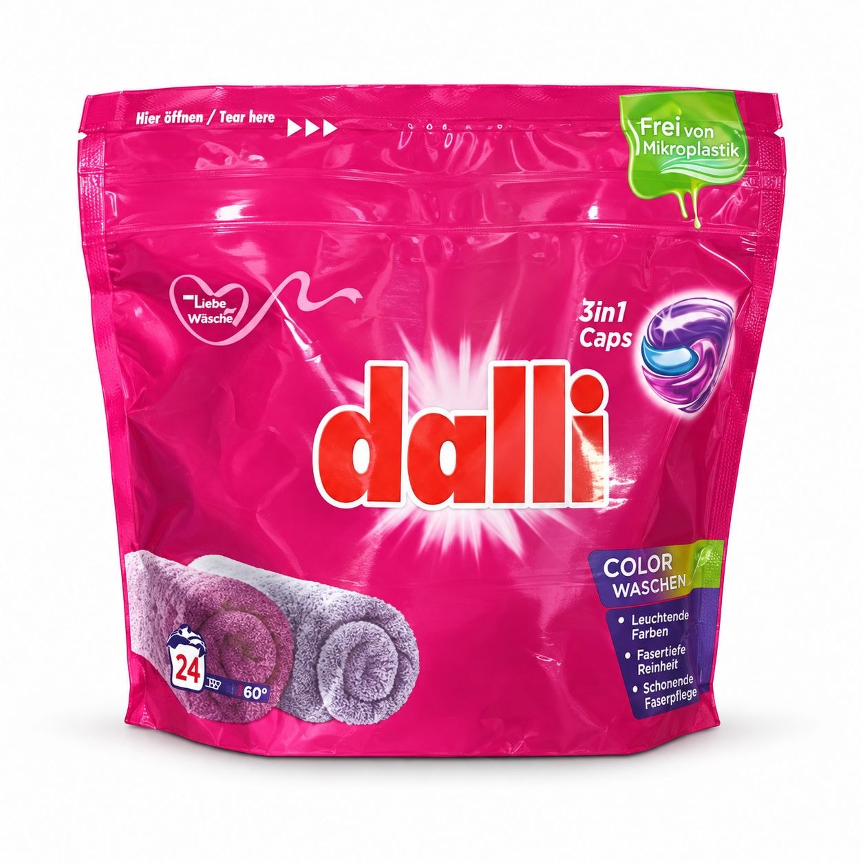Dalli CAPS (24шт) 3in1 Colorwaschmittel - Лицевая