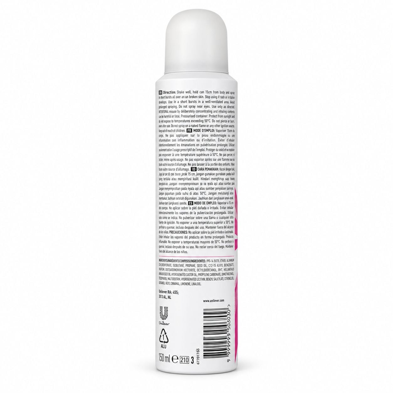 Rexona Body Spray (200) (L) Powder Dry - Обратная
