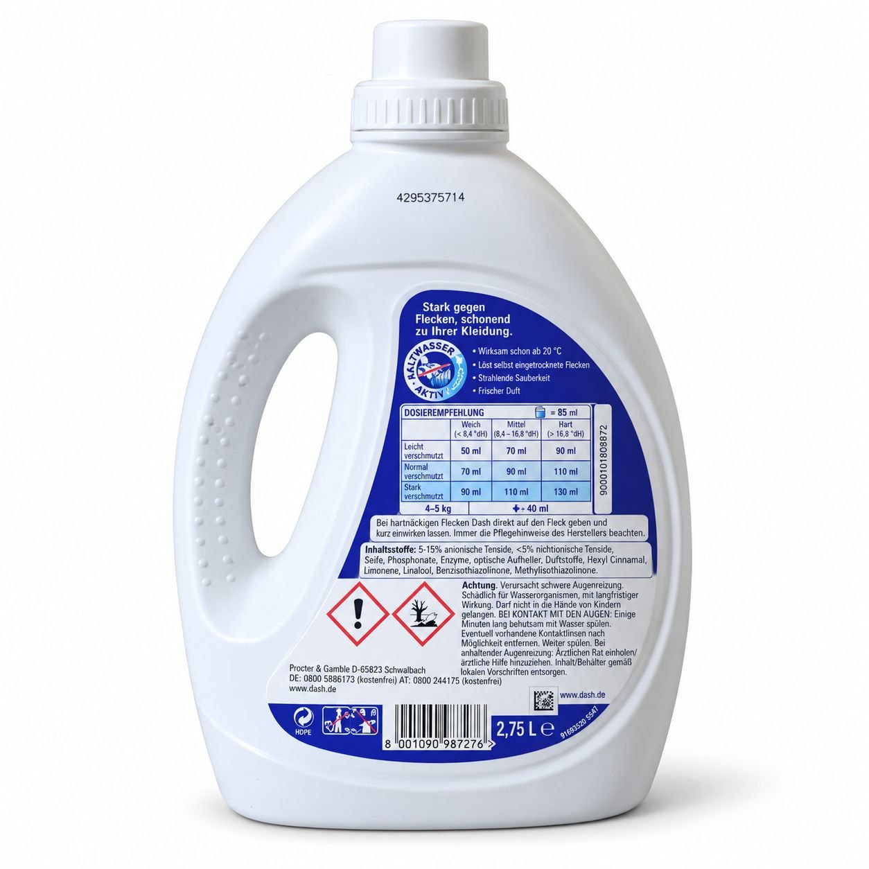 DASH GEL (2.25L)(50стир) Vollwaschmittel - Обратная