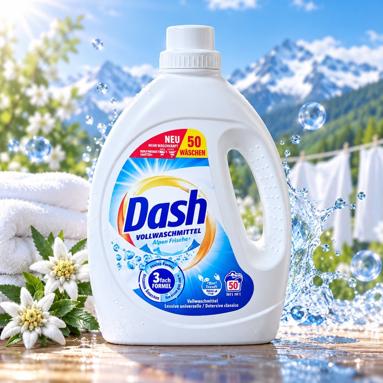 DASH GEL (2.25L)(50стир) Vollwaschmittel