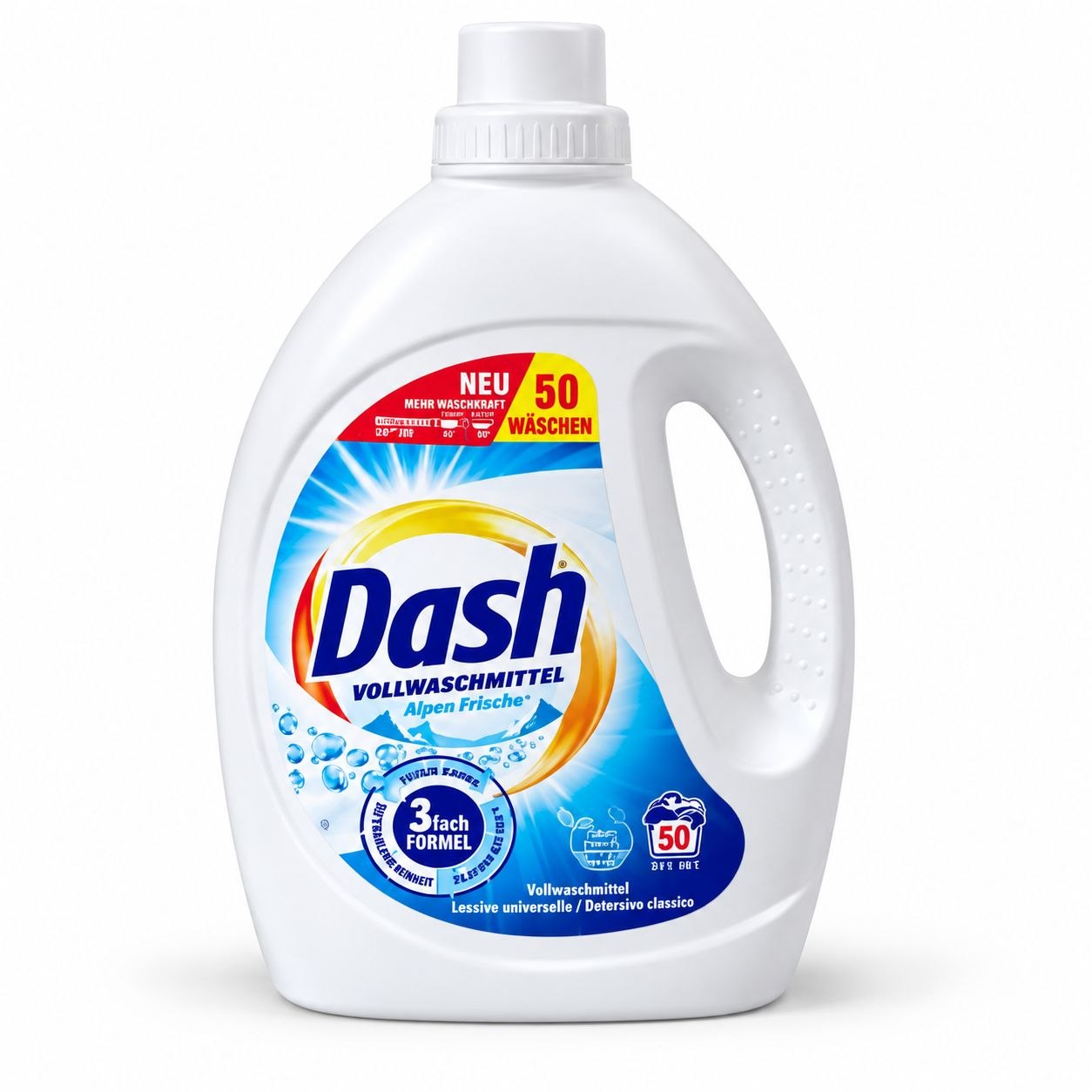 DASH GEL (2.25L)(50стир) Vollwaschmittel - Лицевая