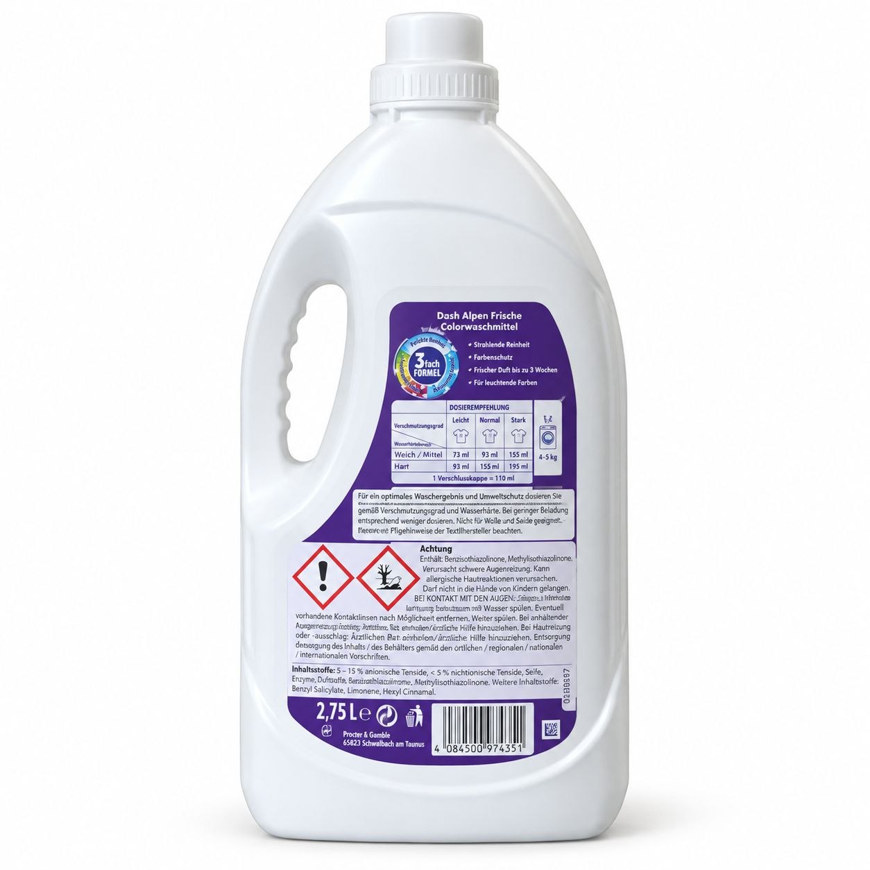 DASH GEL (4.5L)(100стир) Colorwaschmittel - Обратная