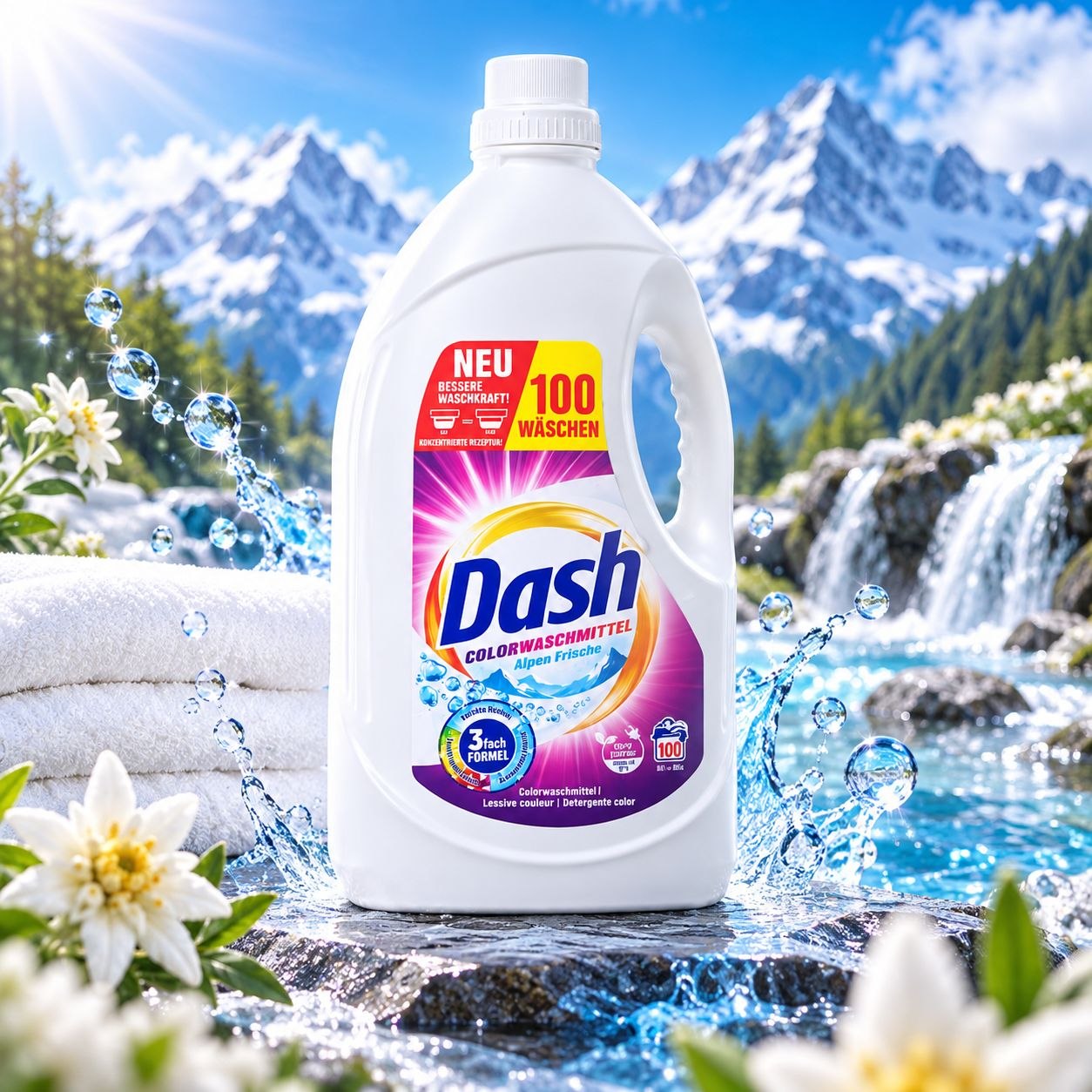 DASH GEL (4.5L)(100стир) Colorwaschmittel