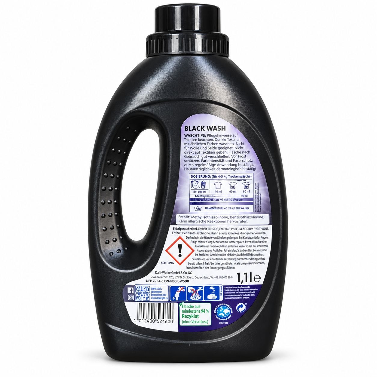 Dalli Gel (1.1L)(20стир) Black Wash - Обратная
