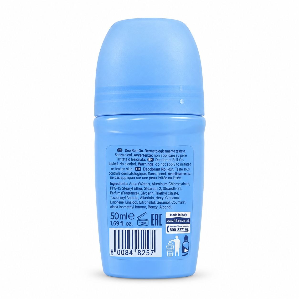 FELCE AZZURRA Deo Rollon (50ml) Original - Обратная