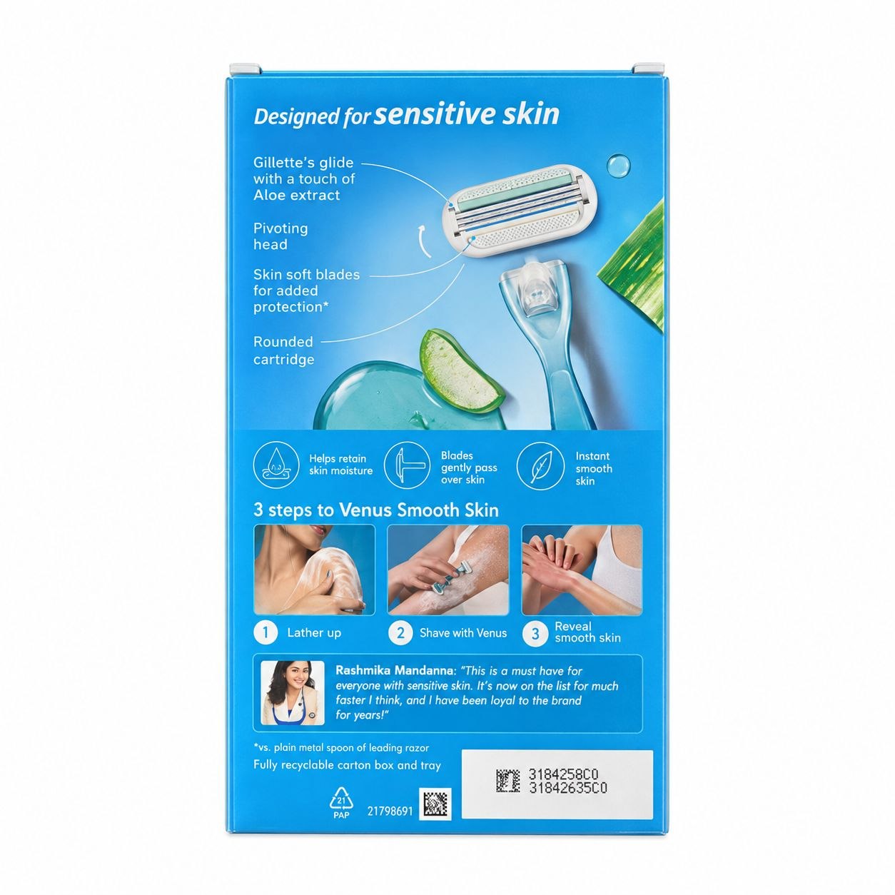 6 VENUS Станок (1) Smooth Sensitive - Обратная