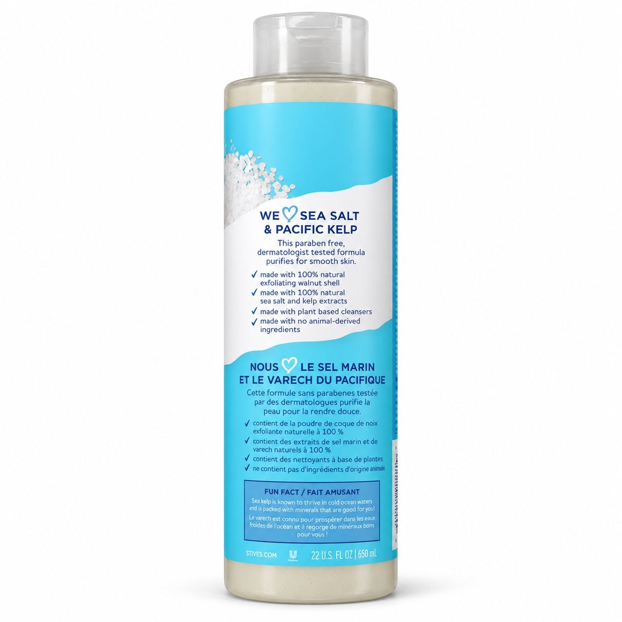 St. Ives Sea Salt & Pacific Kelp гель-скраб для душа 650 мл - Обратная