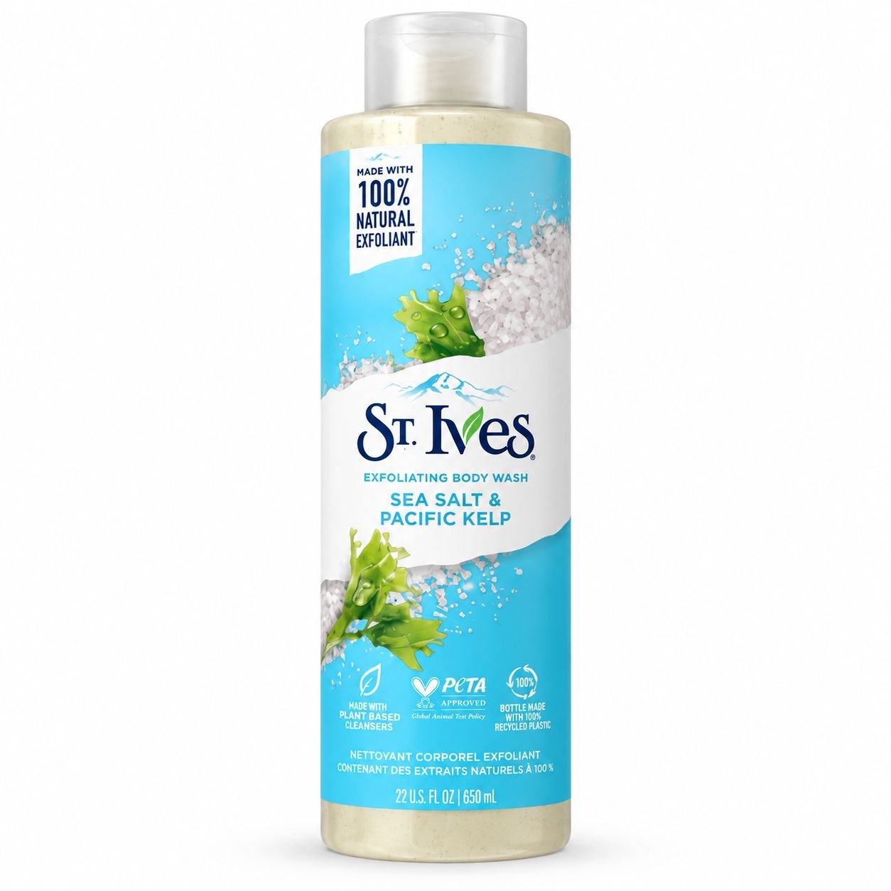 St. Ives Sea Salt & Pacific Kelp гель-скраб для душа 650 мл - Лицевая
