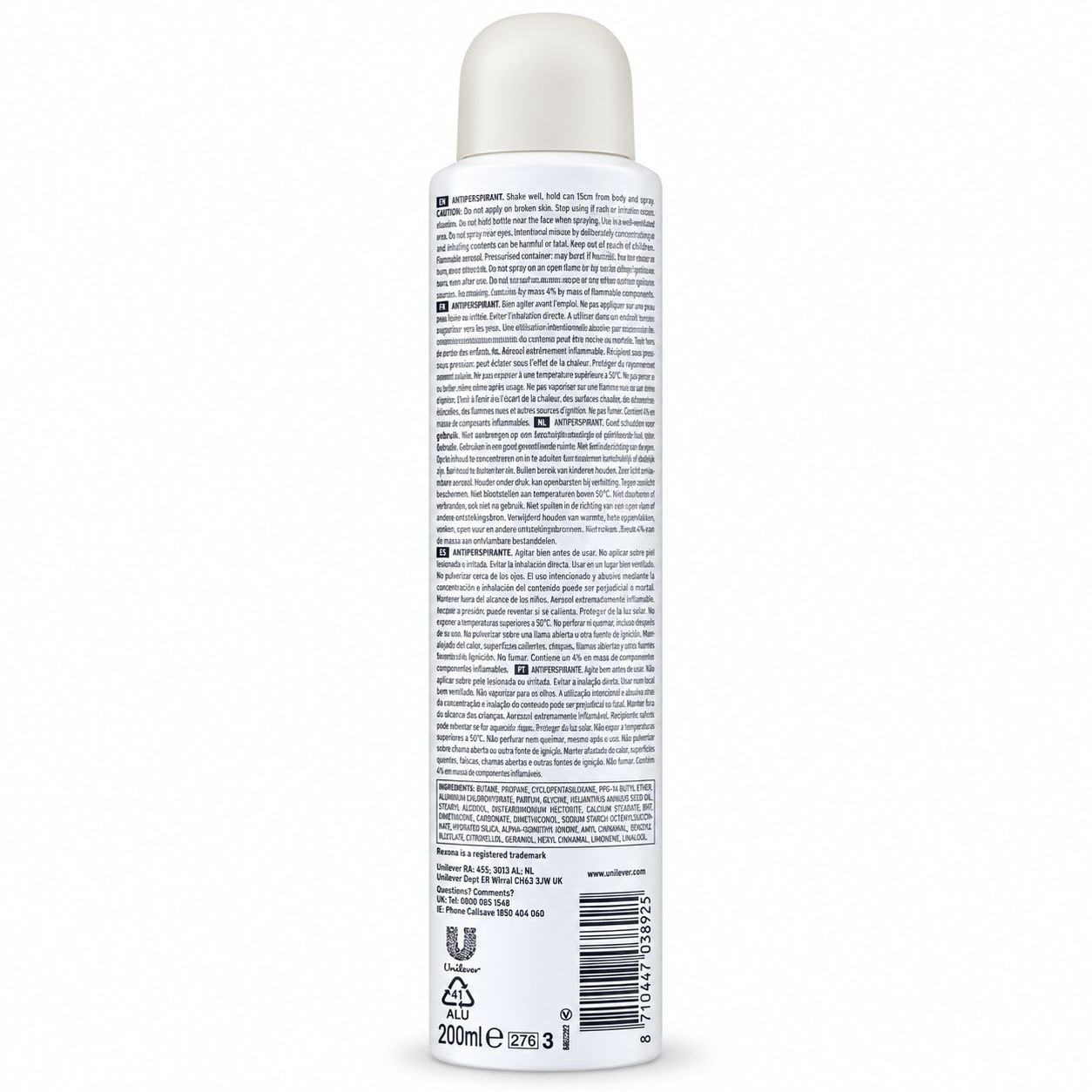 Rexona Body Spray (200) (L) Aloe Vera - Обратная