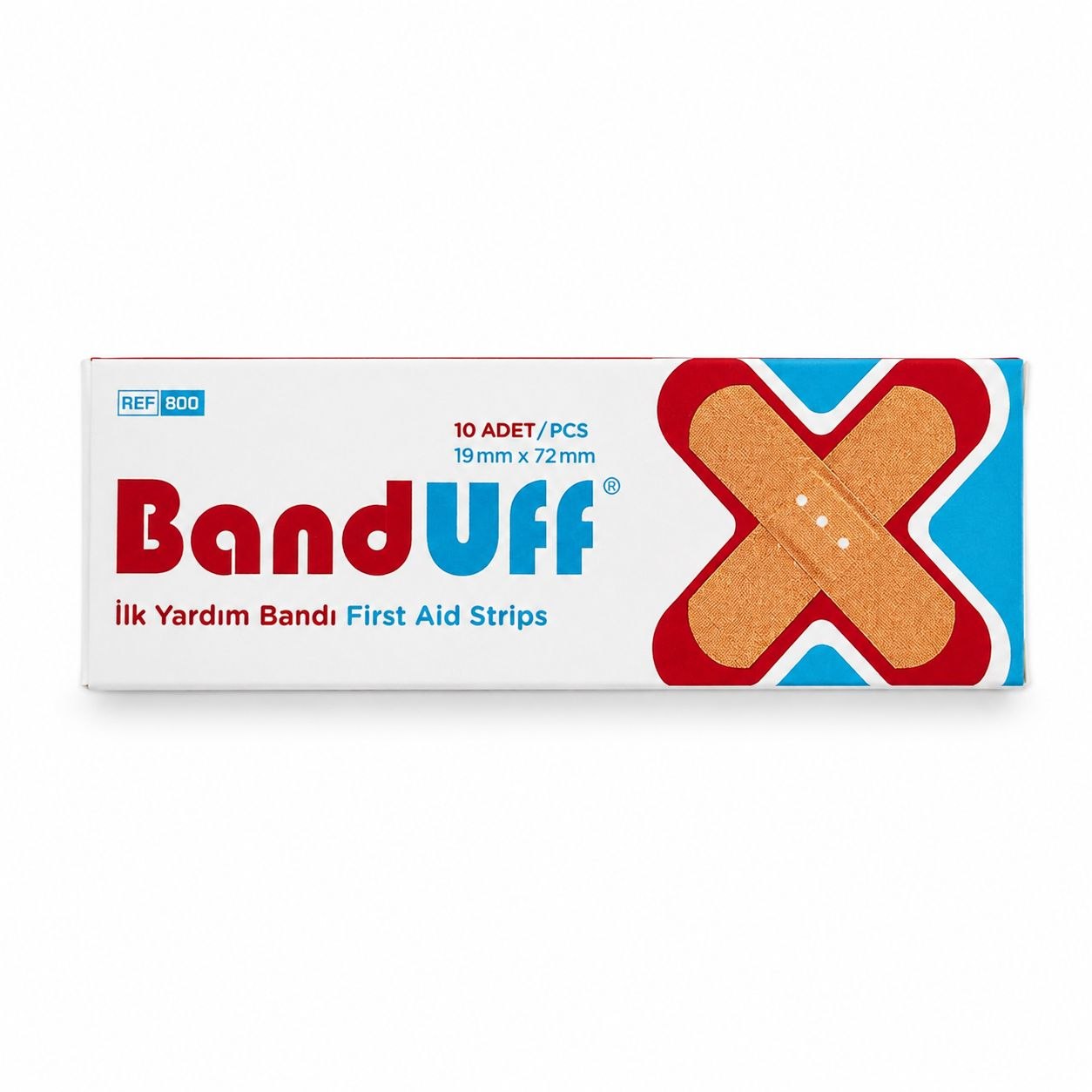 Пластырь Banduff 10 шт - Лицевая