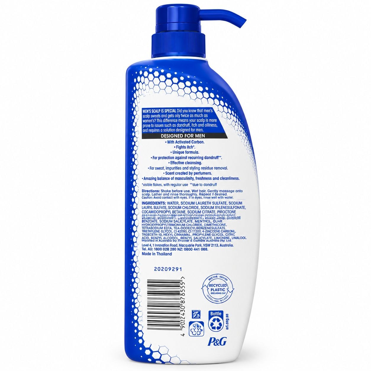 Head & Shoulders Men Deep Clean шампунь 550 мл - Обратная