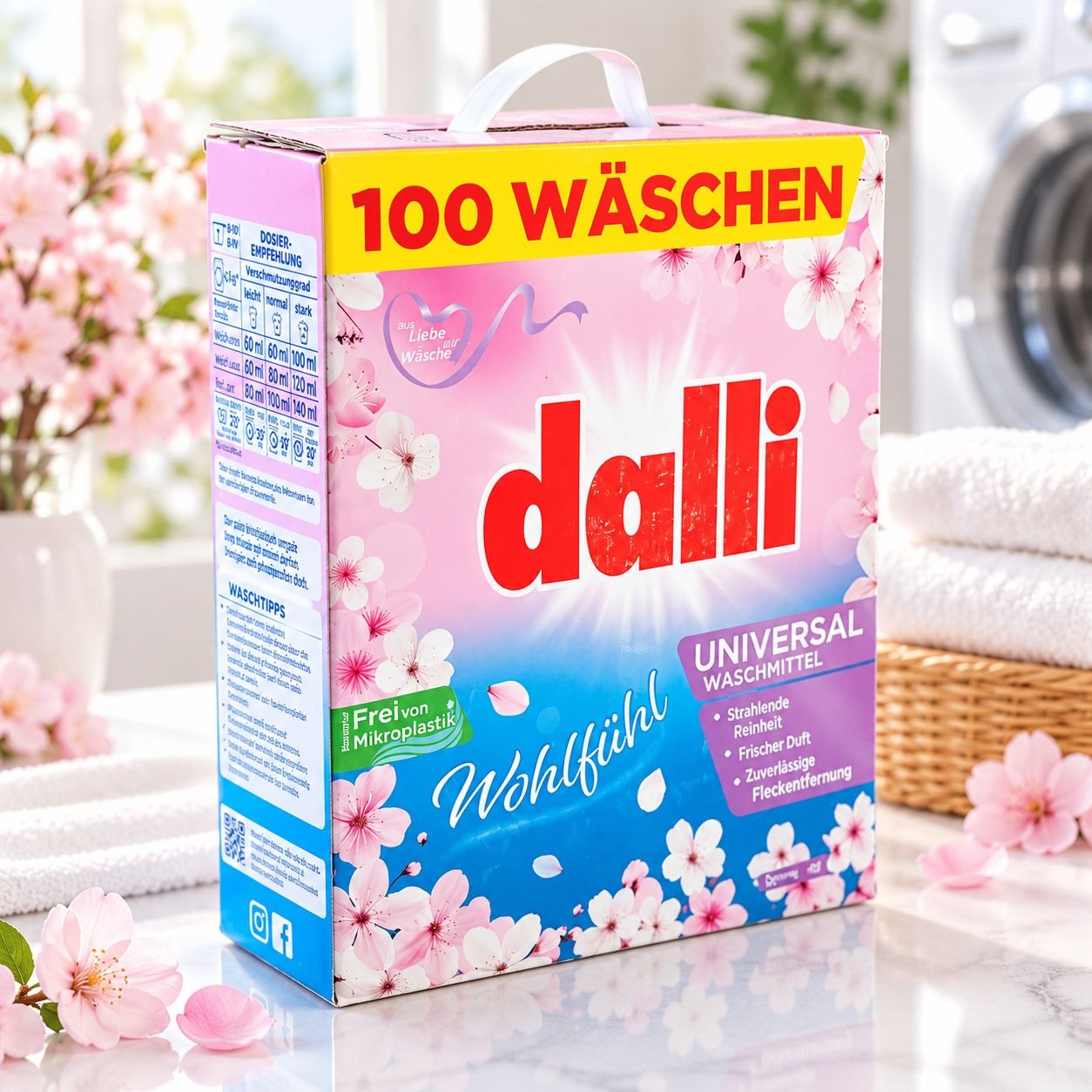 Dalli Universal Vollwaschmittel стиральный порошок 6 кг, 100 стирок