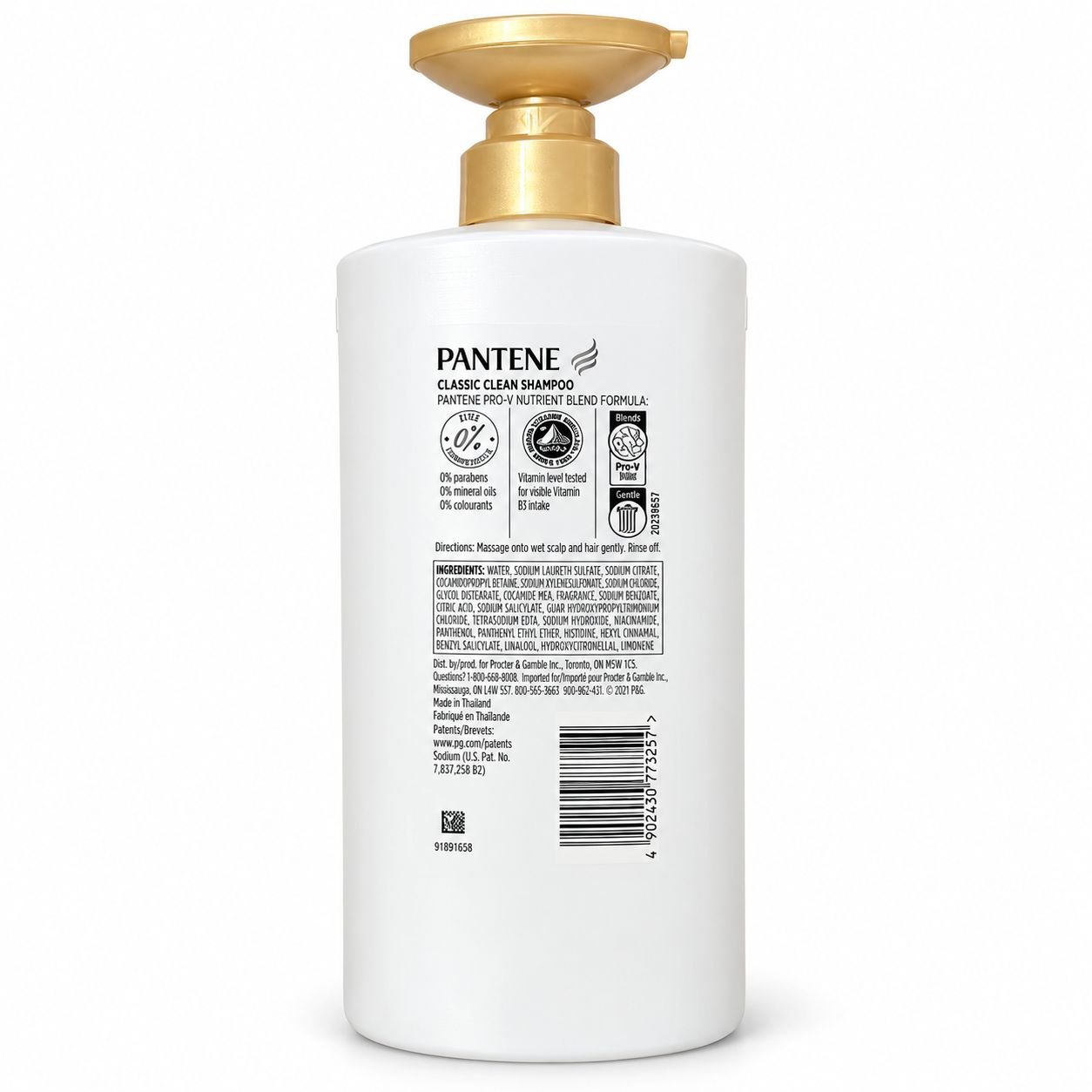 Pantene Classic Clean шампунь 900 мл - Обратная