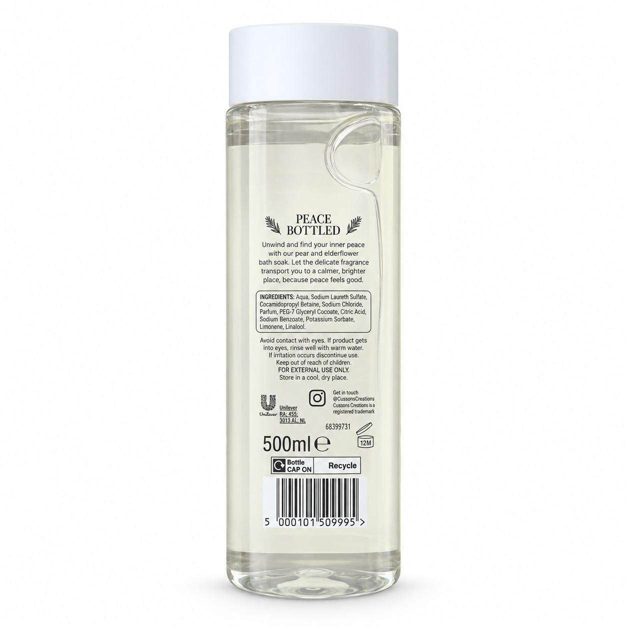 Cussons Creations Peace Bottled Apple пена для ванны 500 мл - Обратная