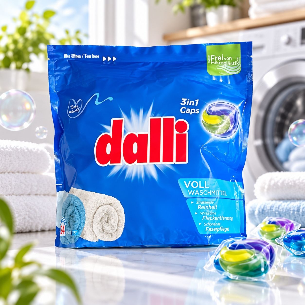 Dalli 3in1 Vollwaschmittel капсулы для стирки 24 шт