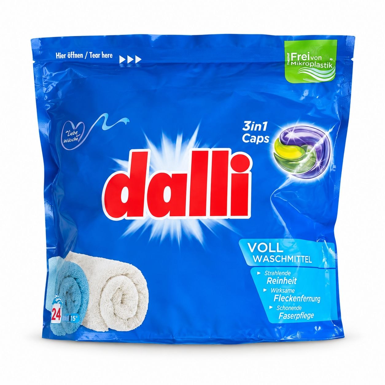 Dalli 3in1 Vollwaschmittel капсулы для стирки 24 шт - Лицевая
