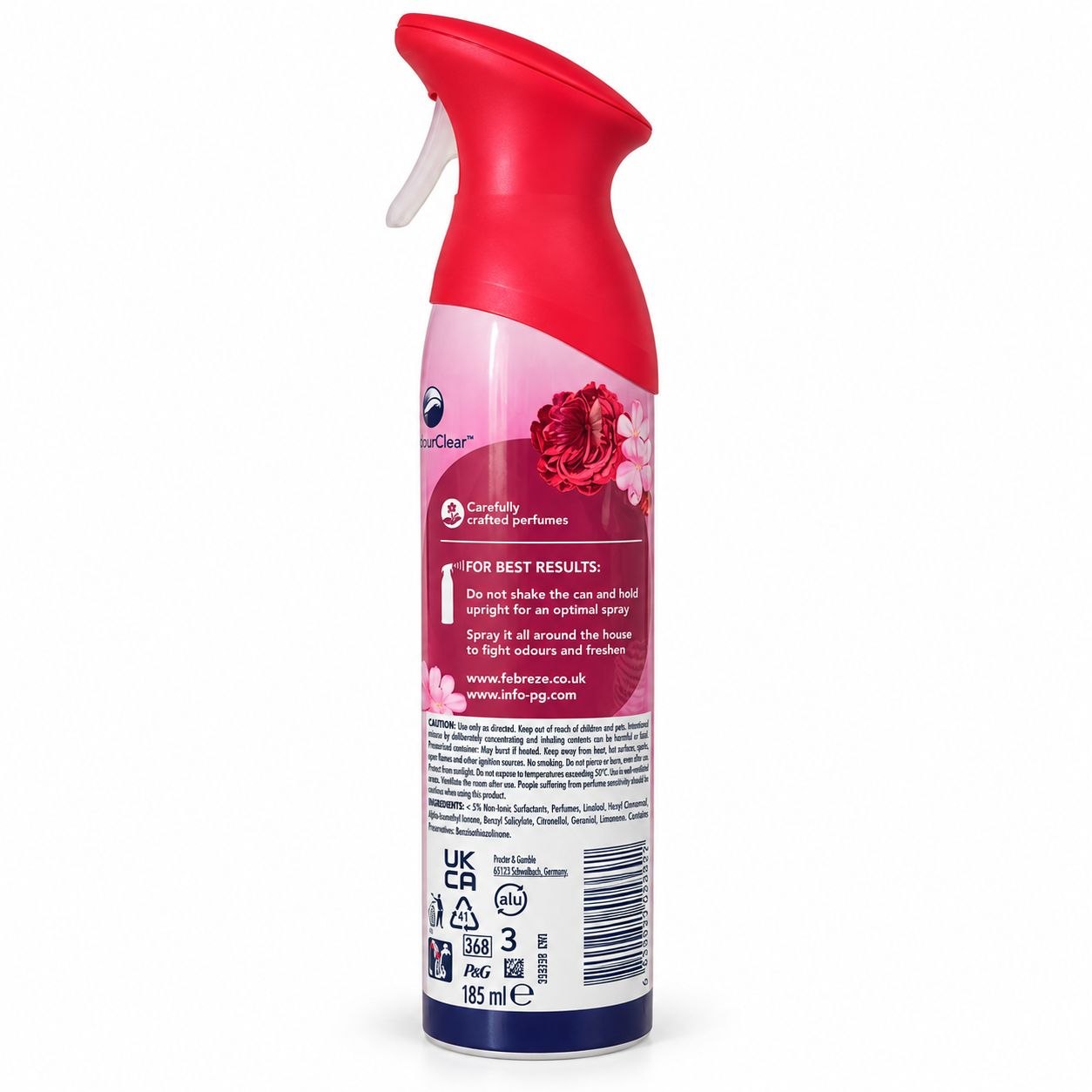 Febreze Ruby Jasmine освежитель воздуха 185 мл - Обратная