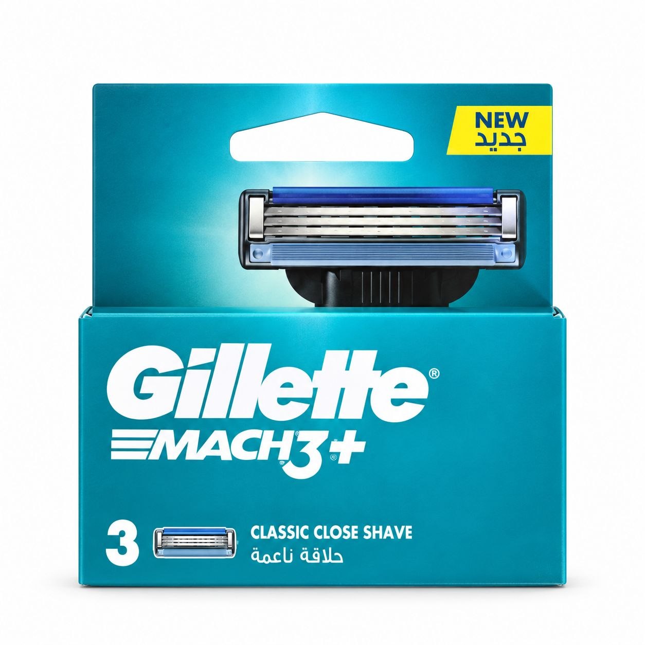 Gillette Mach3+ сменные кассеты 3 шт - Лицевая