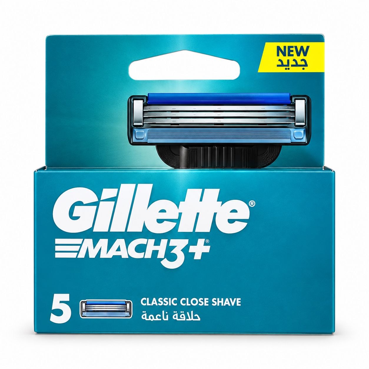 Gillette Mach3+ сменные кассеты 5 шт - Лицевая