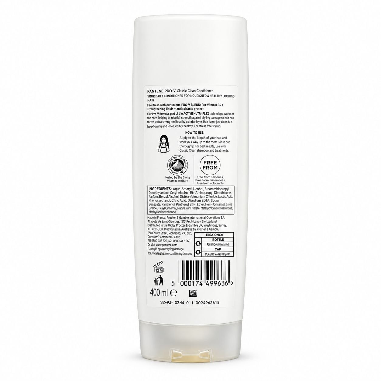 Pantene Classic Clean кондиционер для волос 400 мл - Обратная