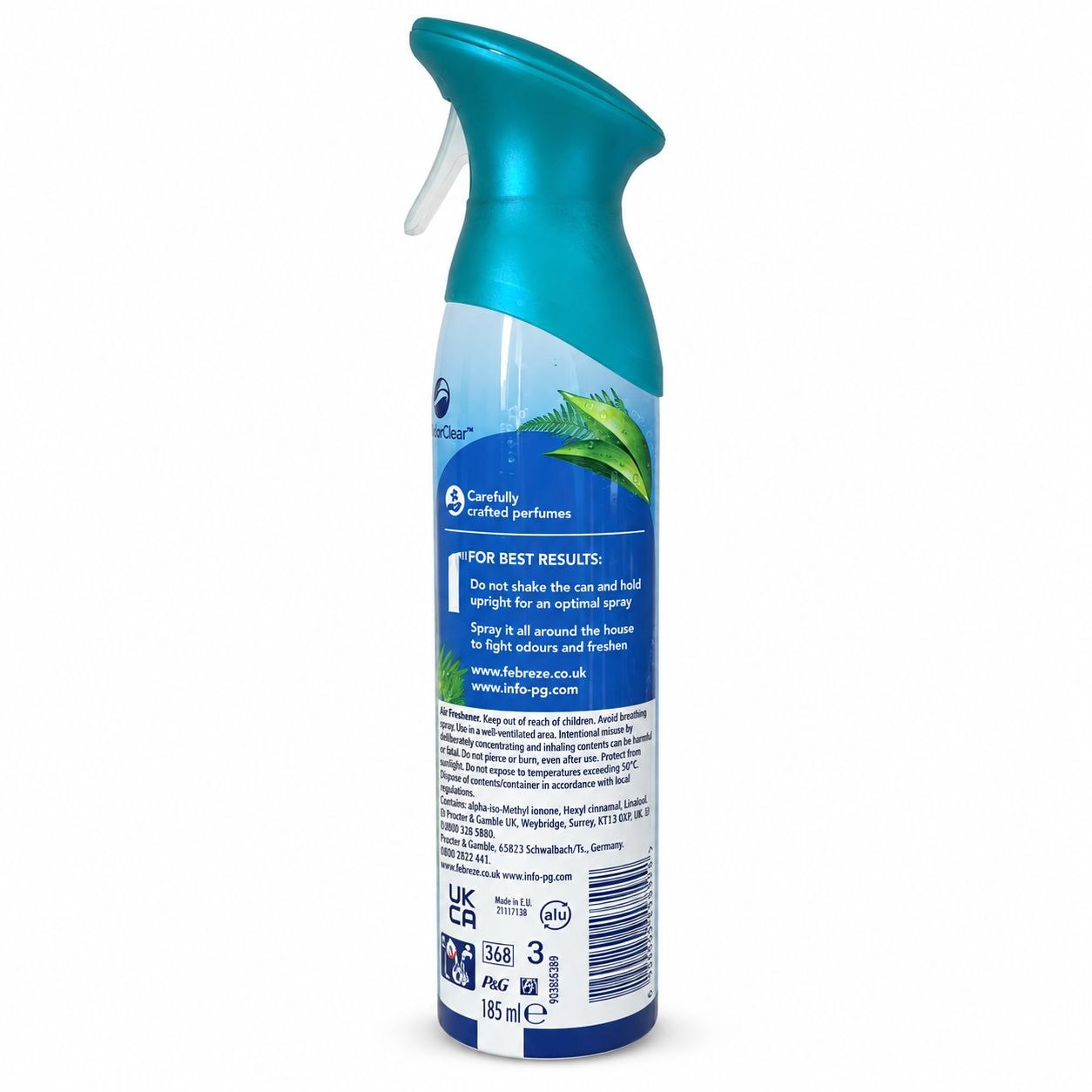Febreze Ocean Escape освежитель воздуха 185 мл - Обратная