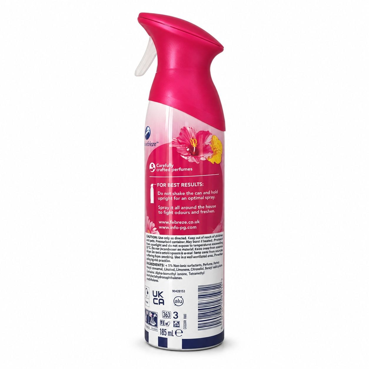 Febreze Sparkling Bloom освежитель воздуха 185 мл - Обратная